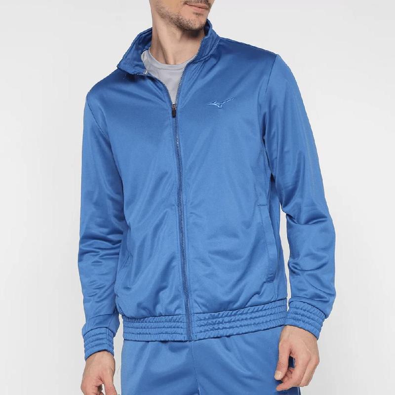 Conjunto Agasalho Mizuno Root Basic 2 Masculino - Azul - Conjunto